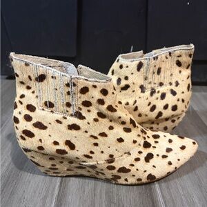 Leopard Print Ankle Boots